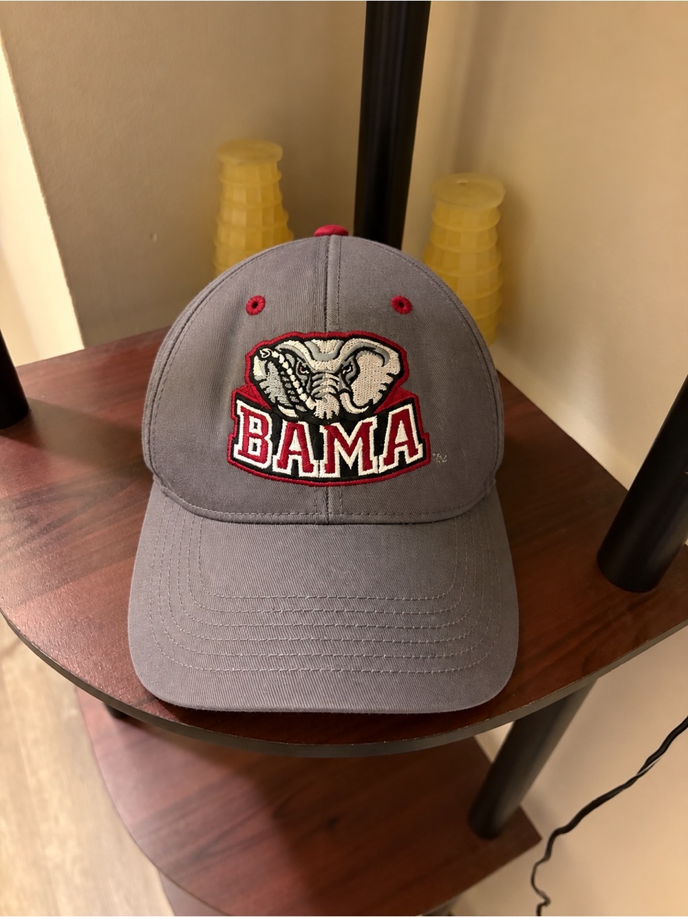 Gray Kids Baseball Cap with Elephant Logo